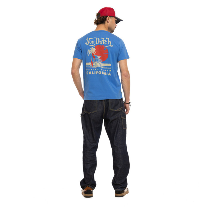 T-shirt homme col rond regular fit en jersey Venice - Photo 6