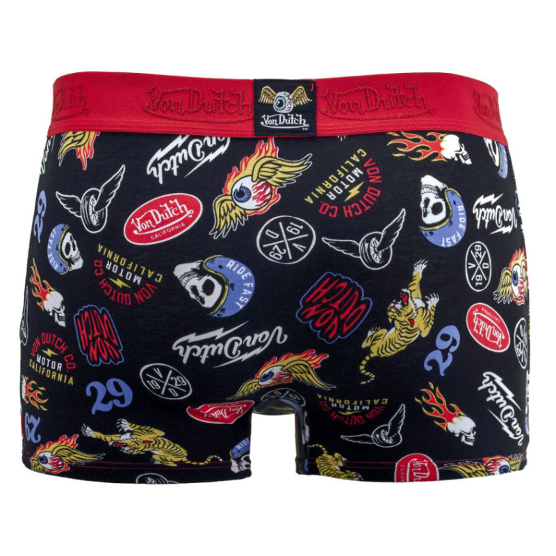 Lot de 4 boxers homme en coton uni et imprimé AOP - Photo 4