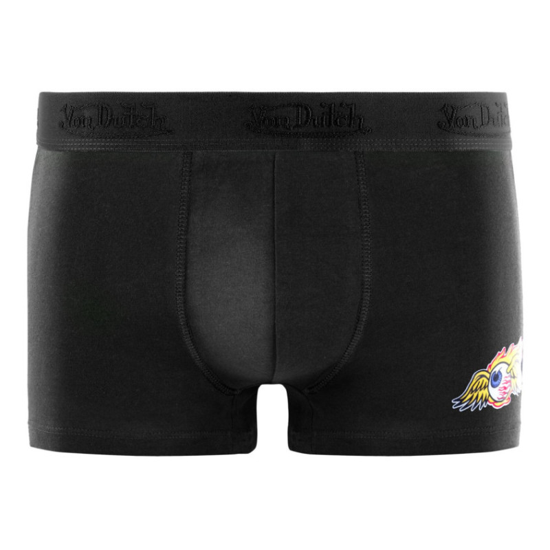 Lot de 4 boxers homme en coton uni et imprimé AOP - Photo 5
