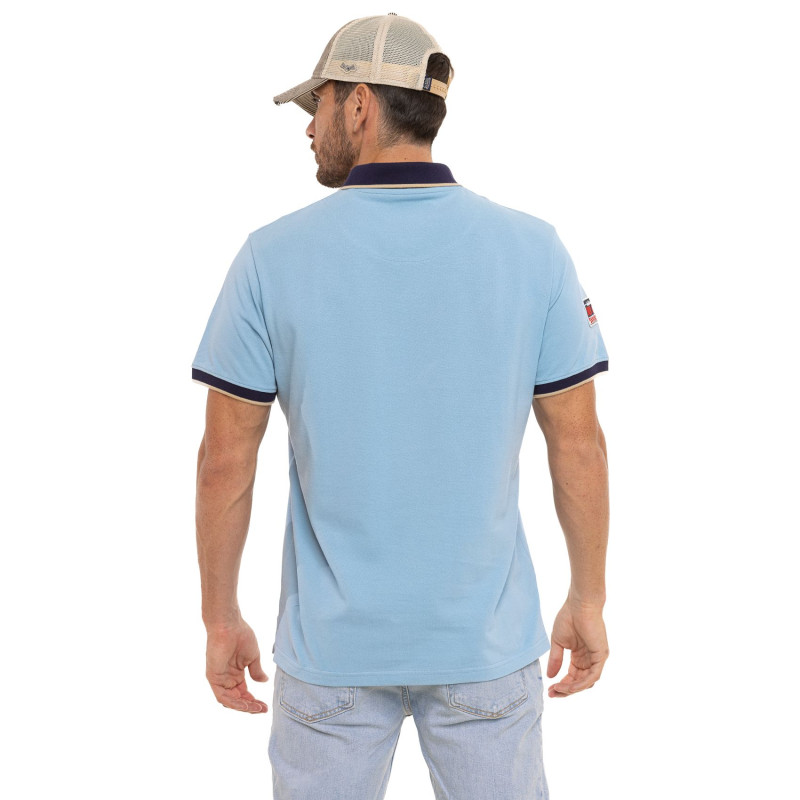 Polo Bleu coupe Régular Col boutonné CLINT | homme - Vondutch | Von Dutch