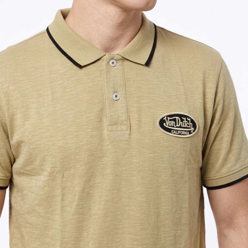 Polo Jaune coupe Régular Col boutonné LOS | homme - Vondutch | Von Dutch