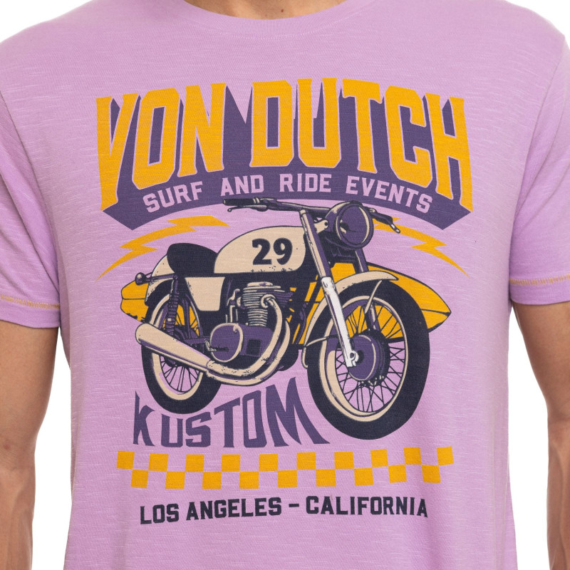 T-shirt homme regular fit col rond en Slub jersey Event