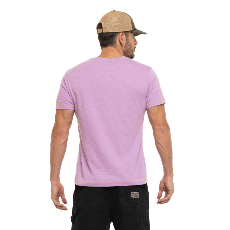 T-shirt homme regular fit col rond en Slub jersey Event