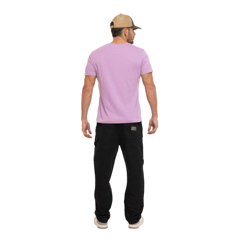 T-shirt homme regular fit col rond en Slub jersey Event