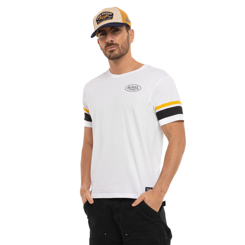 Tee Shirt Blanc coupe Régular Col rond FIRE | Homme - Vondutch | Von Dutch