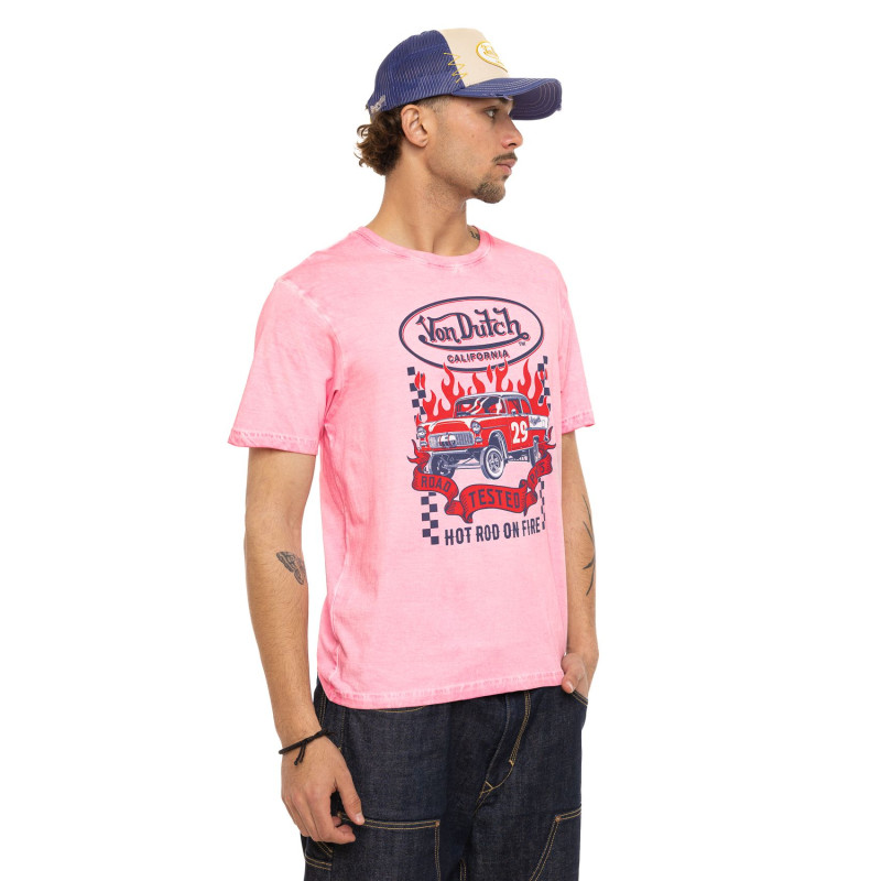 Tee Shirt Rose coupe Régular Col rond effet Dégradé RODY | Homme - Vondutch | Von Dutch