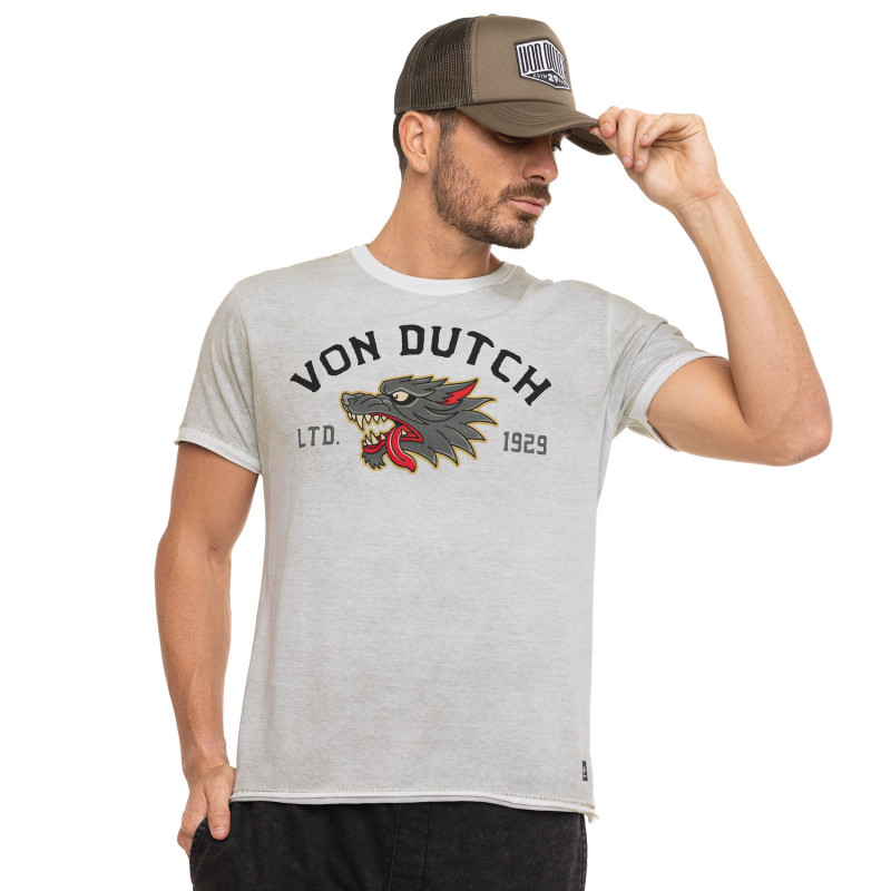 Tee Shirt Gris coupe Régular Col rond effet Dégradé WILD | Homme - Vondutch | Von Dutch