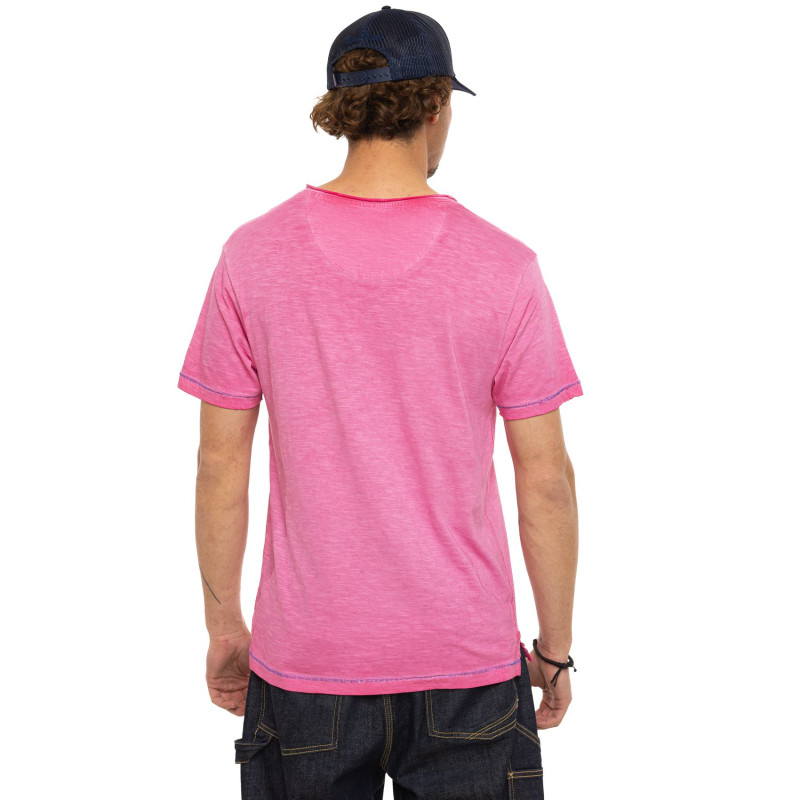 T-shirt homme regular fit col V en jersey CPD Hunt