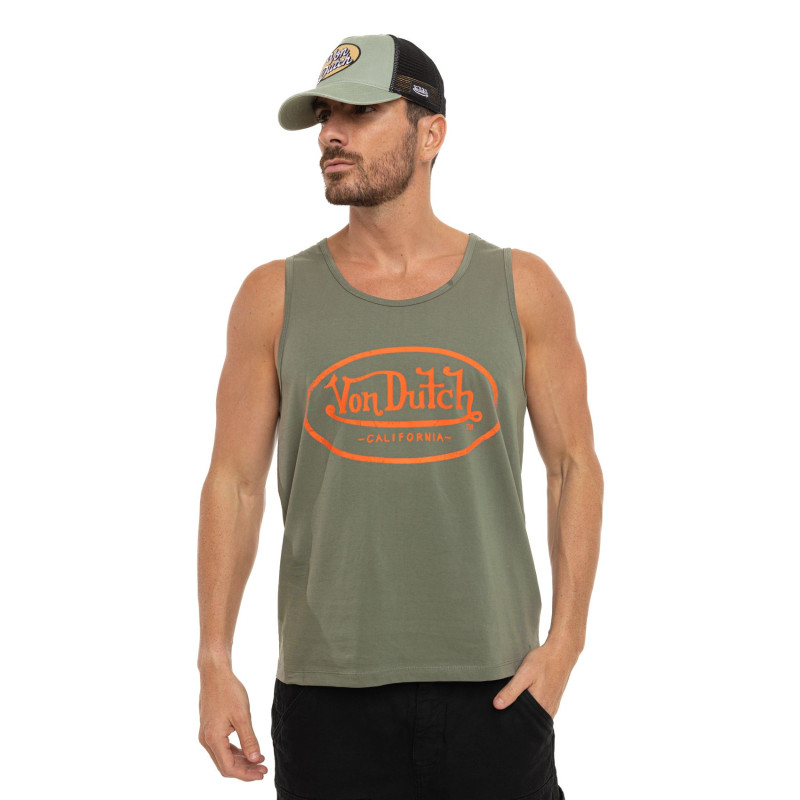 Débardeur  Kaki coupe Régular Col rond BASE | Homme - Vondutch | Von Dutch