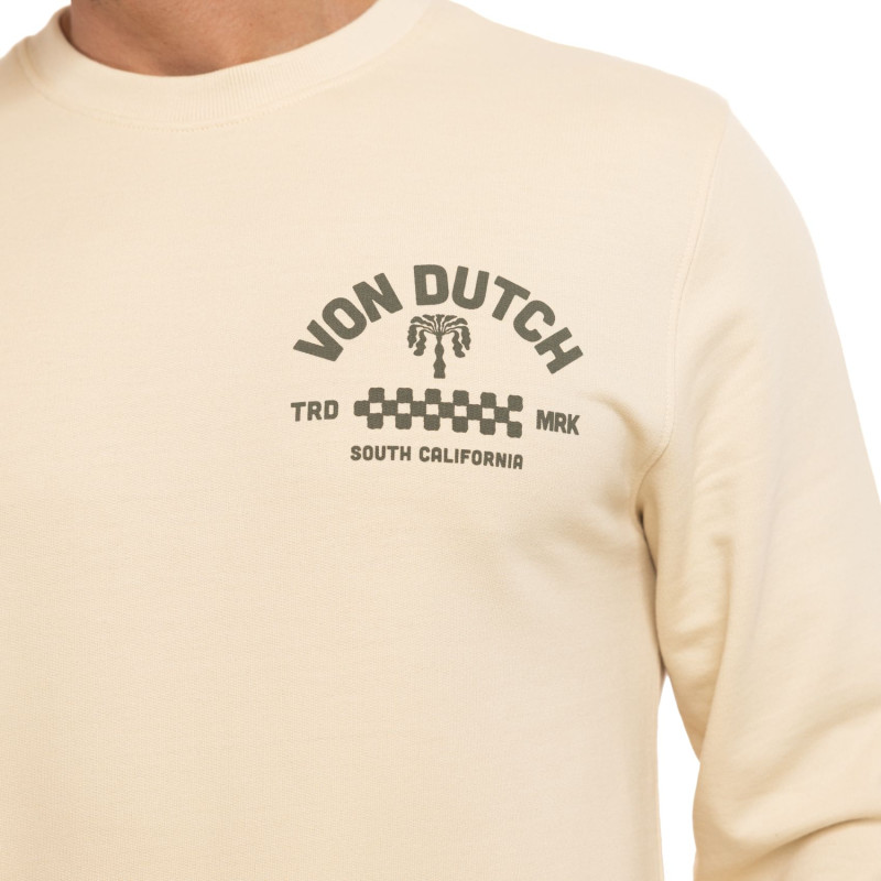 Sweat homme col rond en french terry Curve