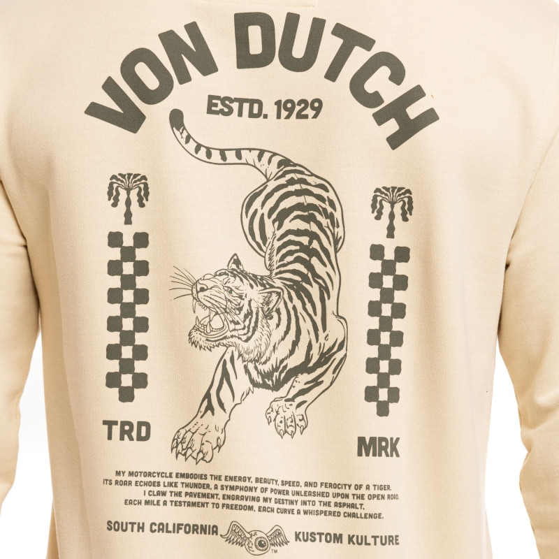 Sweat homme col rond en french terry Curve