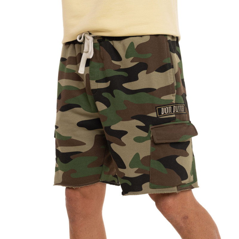 Bermuda Cargo coupe Droit Kaki | Homme - Vondutch | Von Dutch