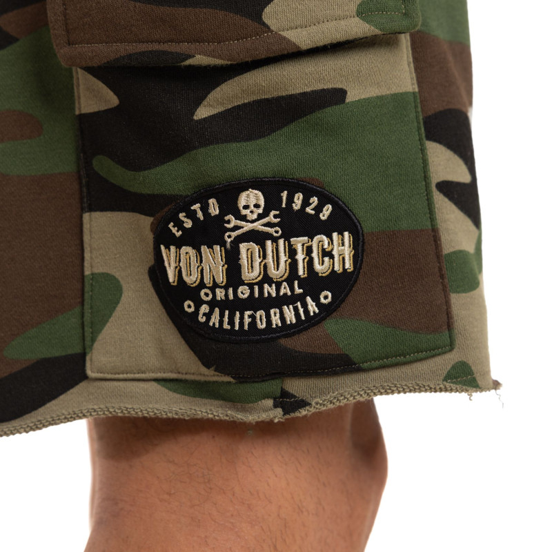 Bermuda Cargo coupe Droit Kaki | Homme - Vondutch | Von Dutch