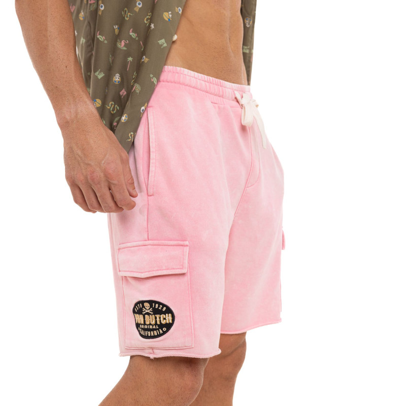 Bermuda cargo homme en french terry acid wash Vlad