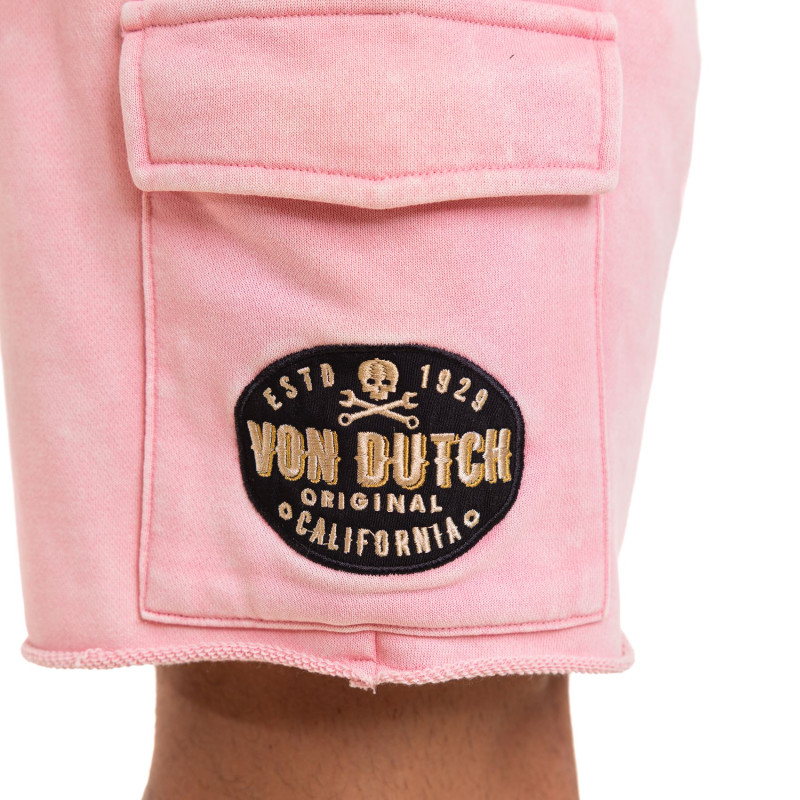 Bermuda cargo homme en french terry acid wash Vlad