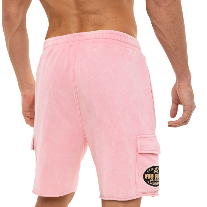 Bermuda cargo homme en french terry acid wash Vlad