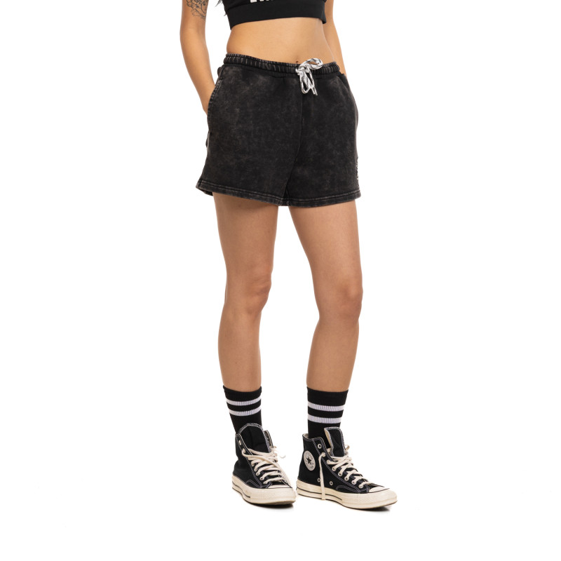 Short coupe Court Noir effet Délavé | Femme - Vondutch | Von Dutch