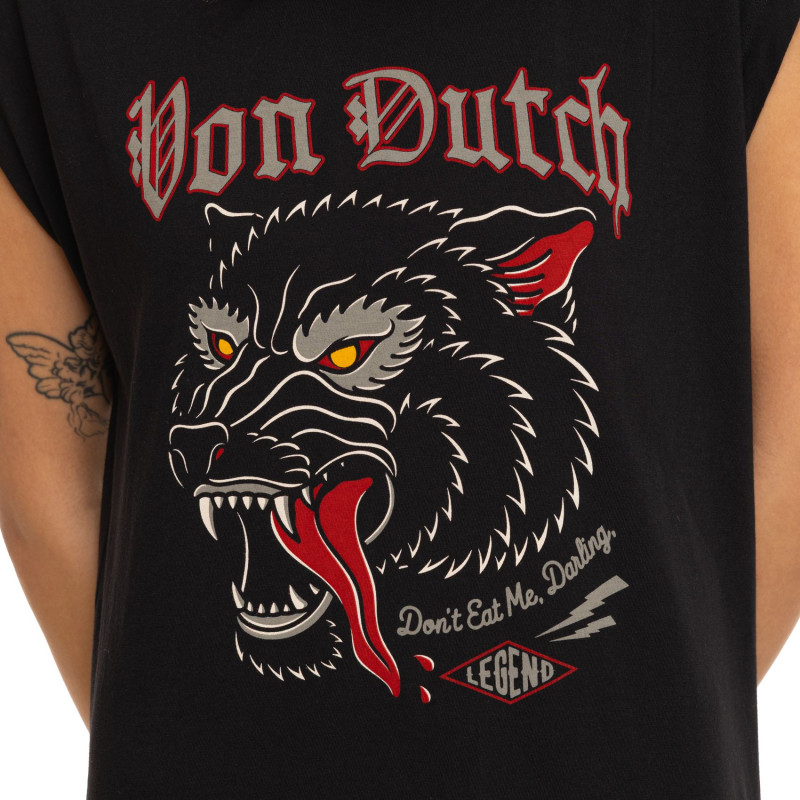 Robe Noire coupe Droite Col large SOUTH | Femme - Vondutch | Von Dutch