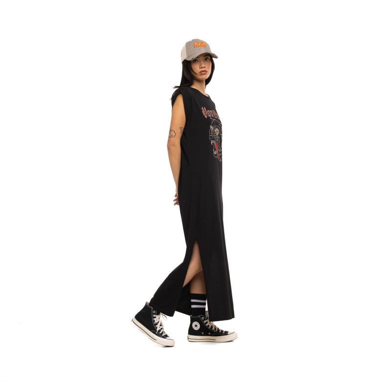 Robe Noire coupe Droite Col large SOUTH | Femme - Vondutch | Von Dutch