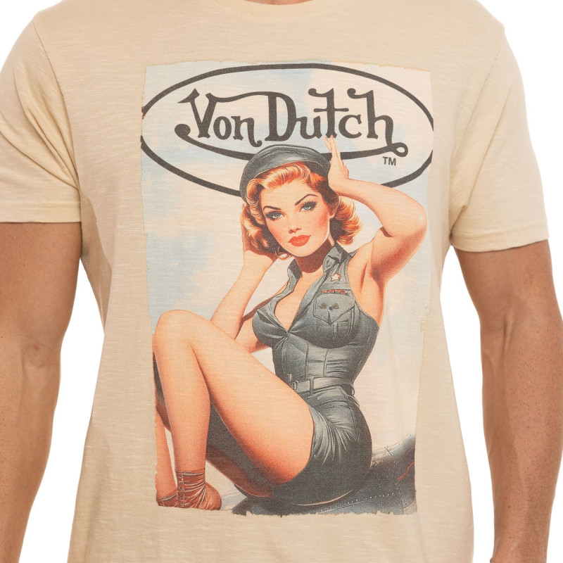 T-shirt homme col rond  Regular fit en Jersey Slub Girls