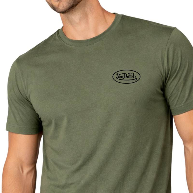 T-shirt homme col rond en jersey 140grm imprimé devant Log4