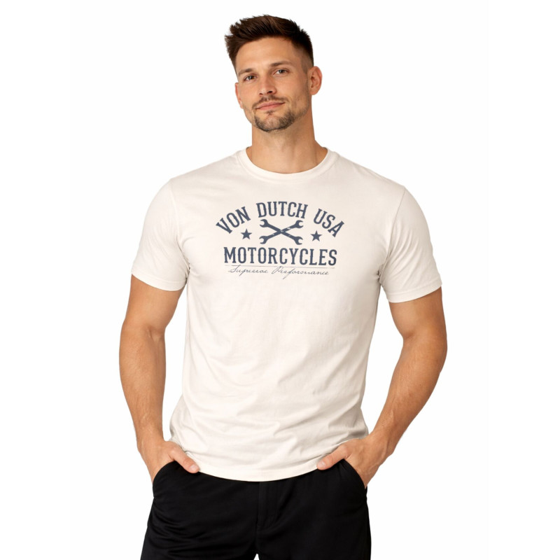 T-shirt homme col rond en jersey 140grm imprimé devant Log5