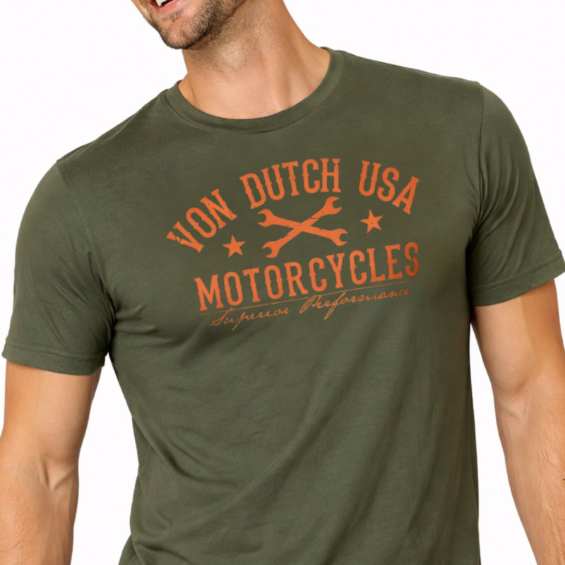 T-shirt homme col rond en jersey 140grm imprimé devant Log5