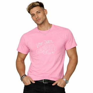 Tee Shirt Rose coupe Régular Col rond LOG | Homme - Vondutch | Von Dutch