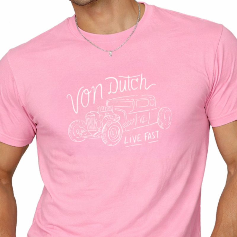 T-shirt homme col rond en jersey 140grm imprimé devant Log6