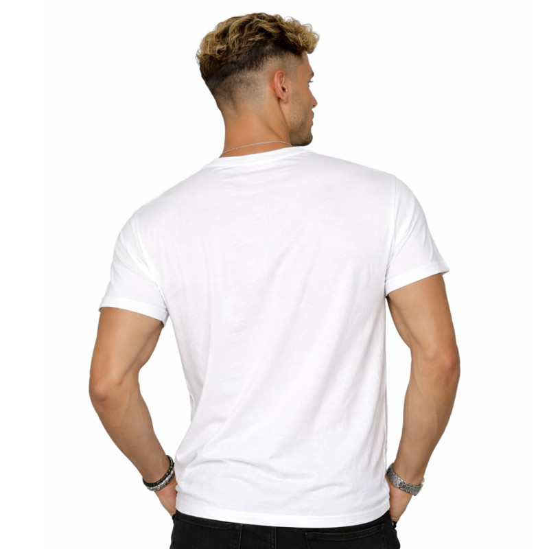 T-shirt homme col rond en jersey 140grm imprimé devant Log6