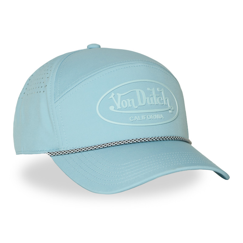 Casquette Vondutch Turquoise Six panel Scratch en silicone CORD
