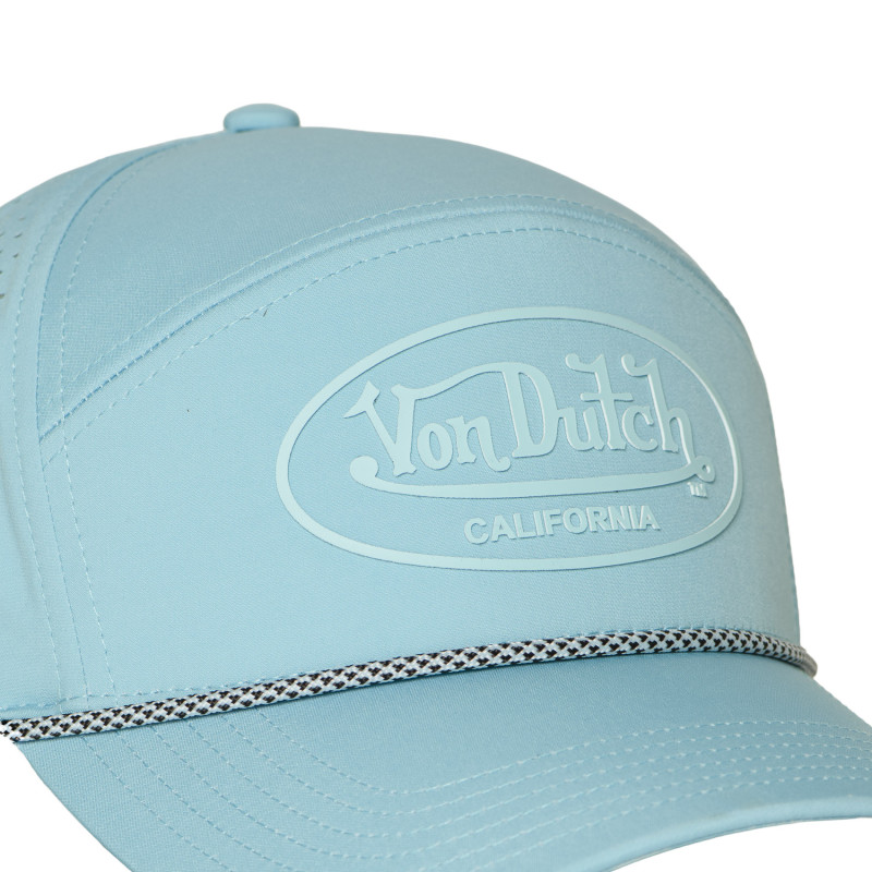 Casquette Vondutch Turquoise Six panel Scratch en silicone CORD