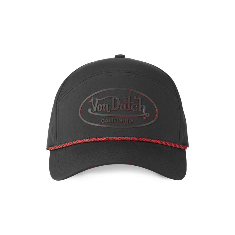 Casquette Vondutch Noire Six panel Scratch en silicone CORD