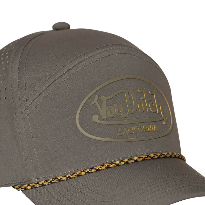 Casquette Vondutch Kaki Six panel Scratch en silicone CORD