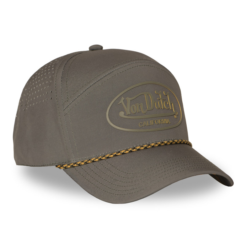 Casquette Vondutch Kaki Six panel Scratch en silicone CORD