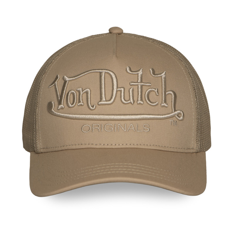 Casquette Vondutch Beige Trucker Snapback EMBROIDERY