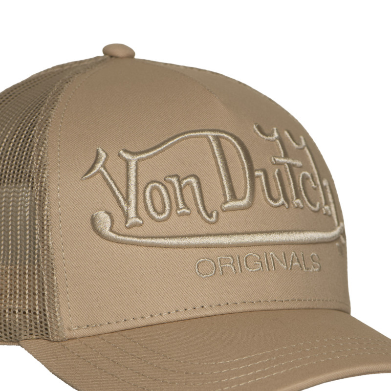 Casquette Vondutch Beige Trucker Snapback EMBROIDERY