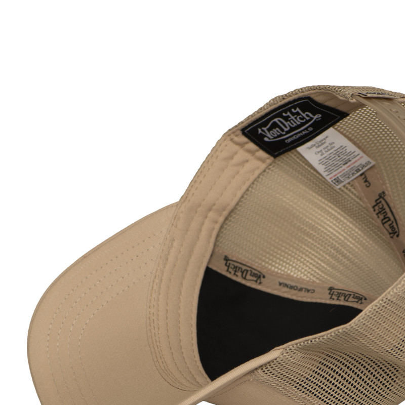 Casquette Vondutch Beige Trucker Snapback EMBROIDERY