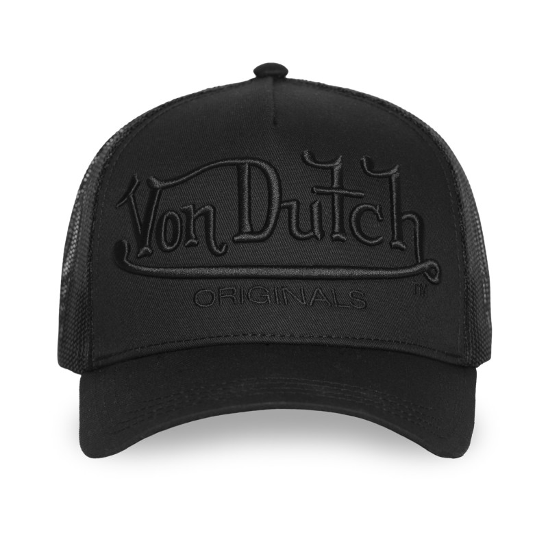 Casquette Vondutch Noire Trucker Snapback EMBROIDERY