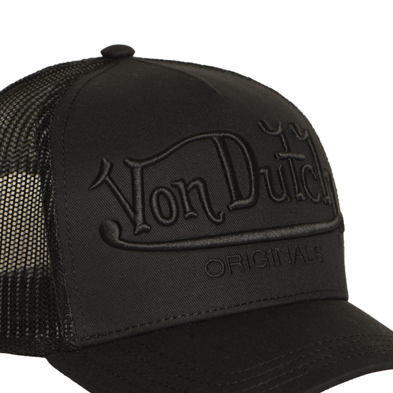 Casquette Vondutch Noire Trucker Snapback EMBROIDERY
