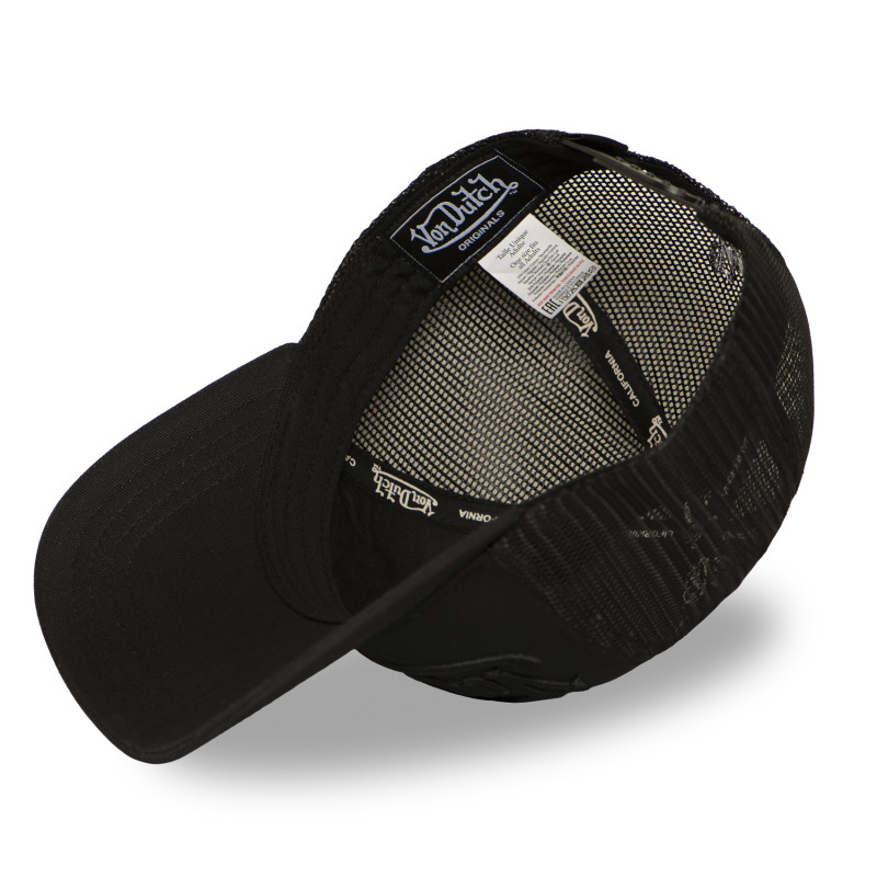 Casquette Vondutch Noire Trucker Snapback EMBROIDERY