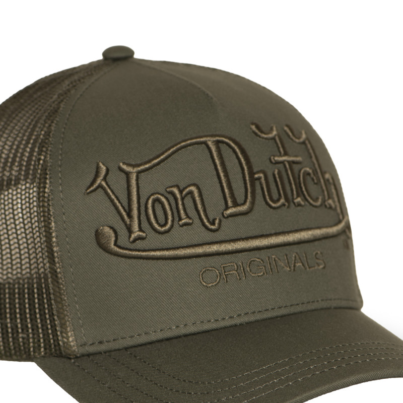 Casquette Vondutch Kaki Trucker Snapback EMBROIDERY