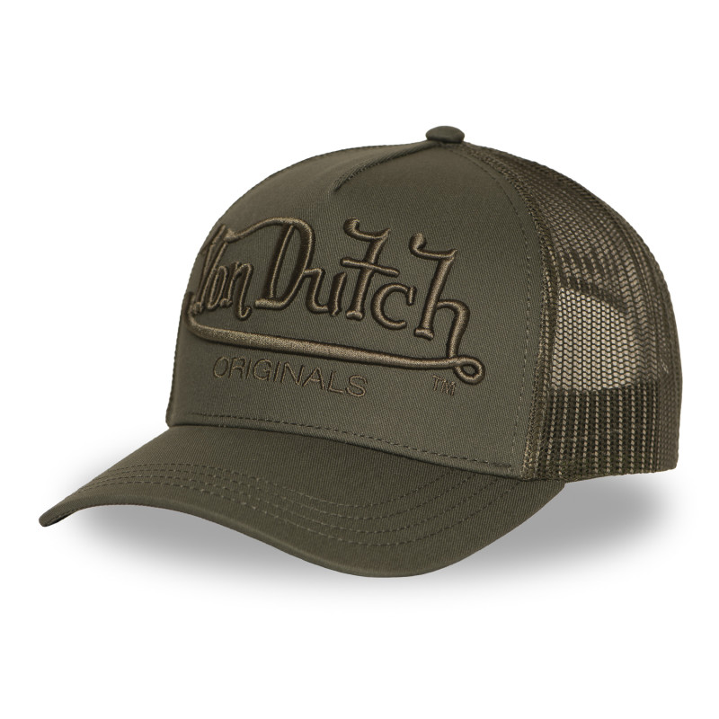 Casquette Vondutch Kaki Trucker Snapback EMBROIDERY