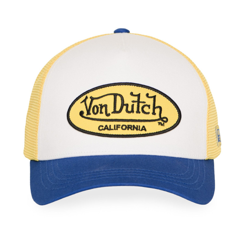 Casquette Vondutch Jaune Trucker Strapback / Boucle LOFB