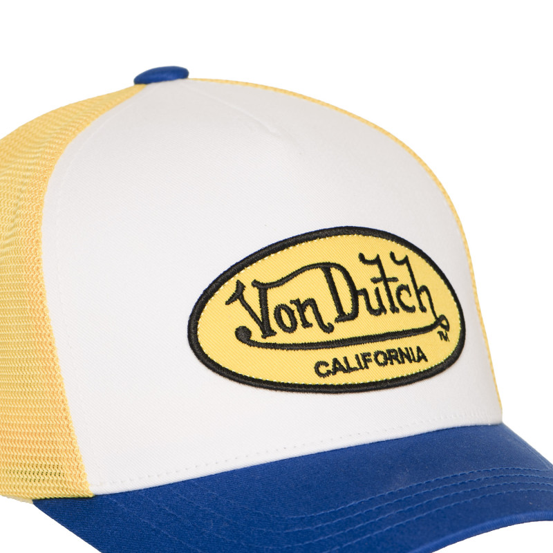 Casquette Vondutch Jaune Trucker Strapback / Boucle LOFB