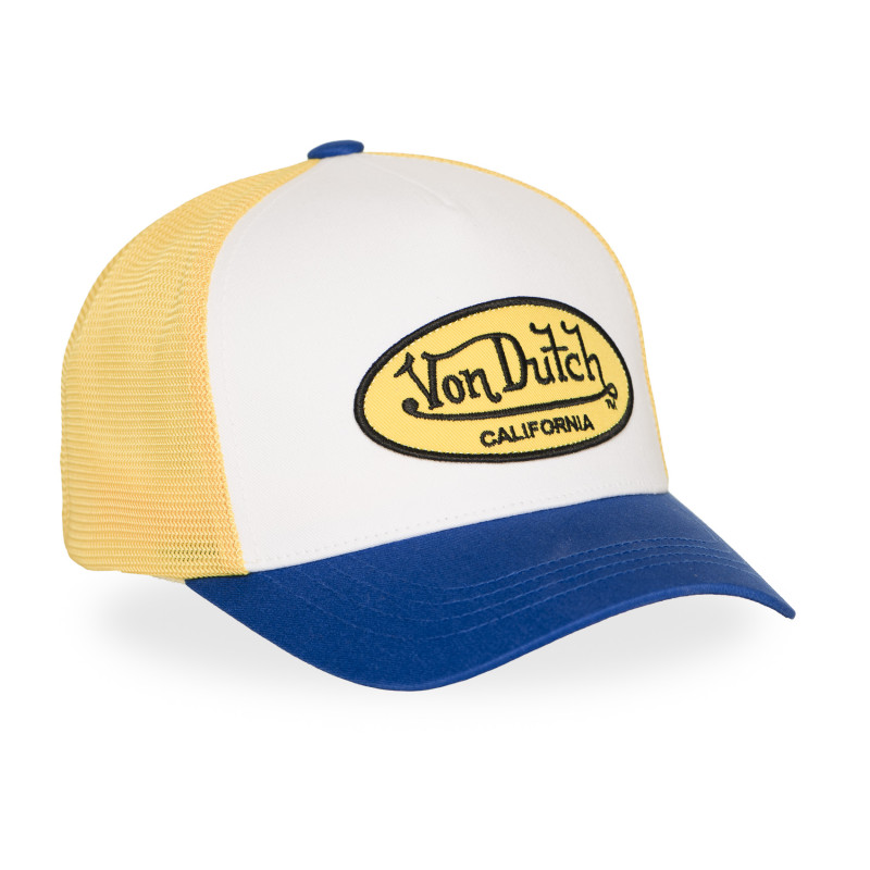 Casquette Vondutch Jaune Trucker Strapback / Boucle LOFB
