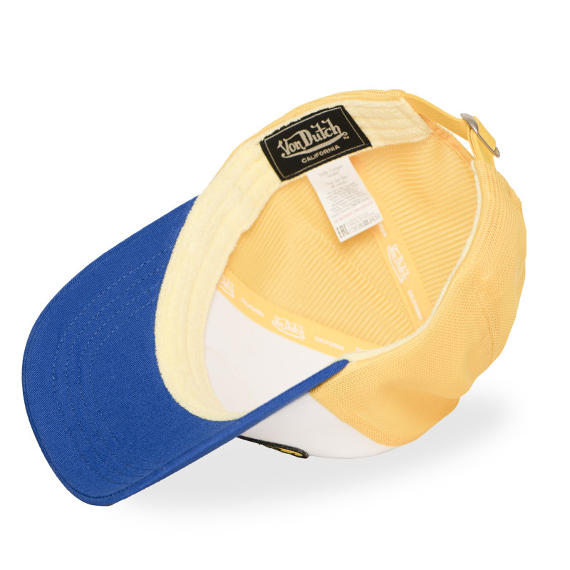 Casquette Vondutch Jaune Trucker Strapback / Boucle LOFB