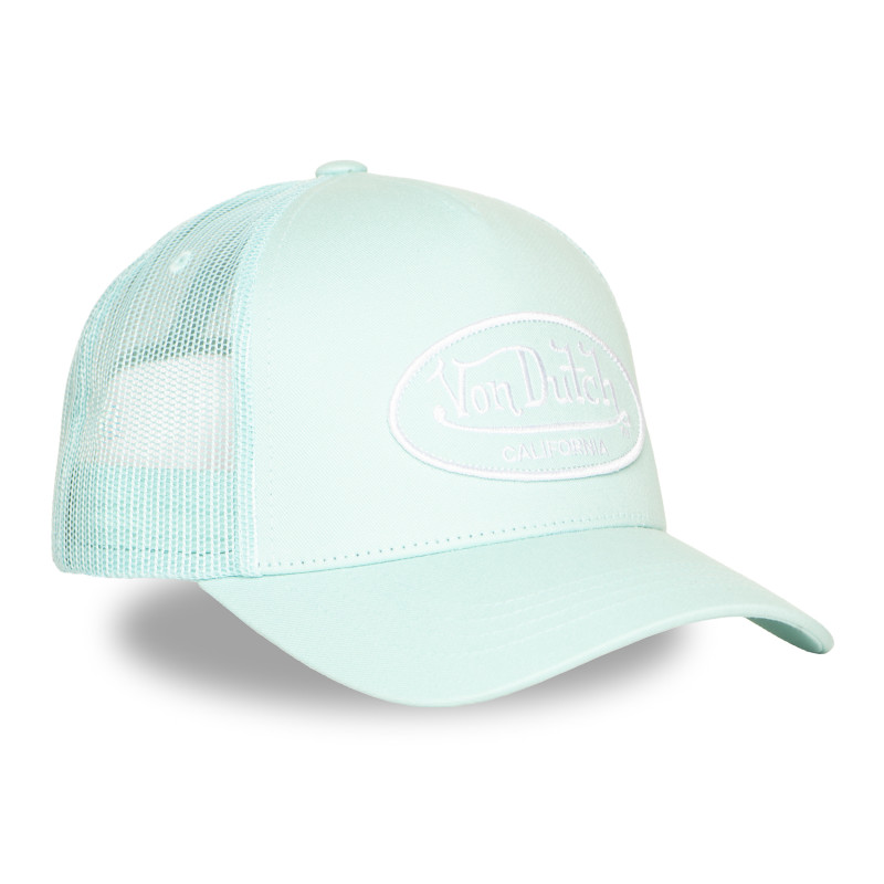 Casquette Vondutch Turquoise Trucker Strapback / Boucle LOFB
