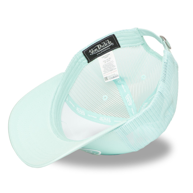 Casquette Vondutch Turquoise Trucker Strapback / Boucle LOFB