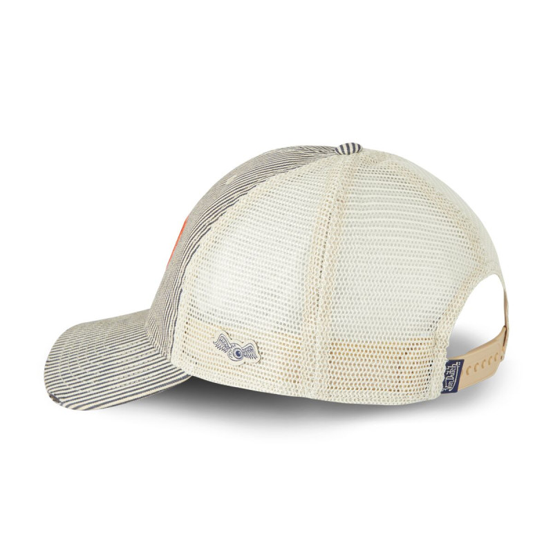 Casquette Vondutch Bleue Trucker Snapback en Denim effet Usé MAC